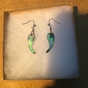 Abalone Angel Wing Earrings
